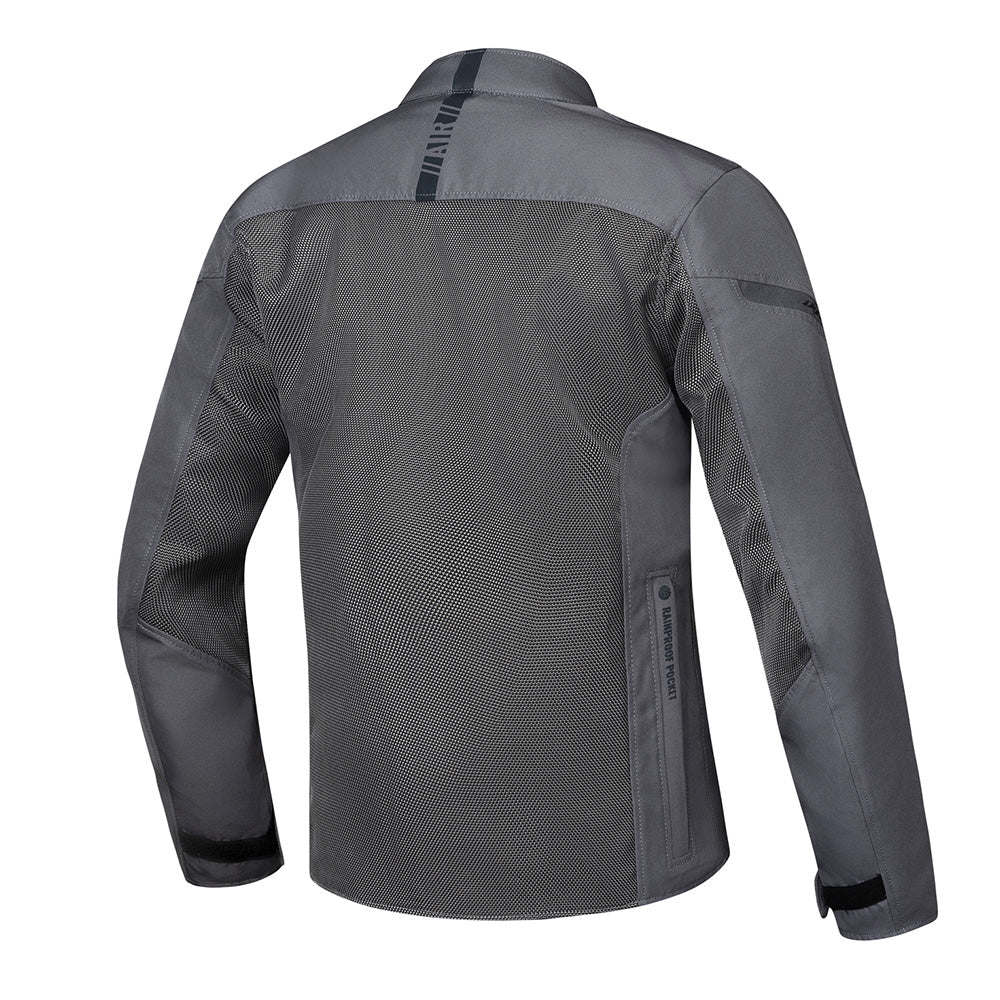 Fresh Slim - Ultra-Ventilated Summer Riding Jacket (Grey) - Vox Leather