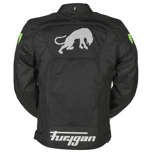 Furygan Atom Vented Jacket (Black Fluro Green) - Vox Leather