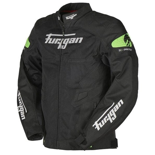 Furygan Atom Vented Jacket (Black Fluro Green) - Vox Leather