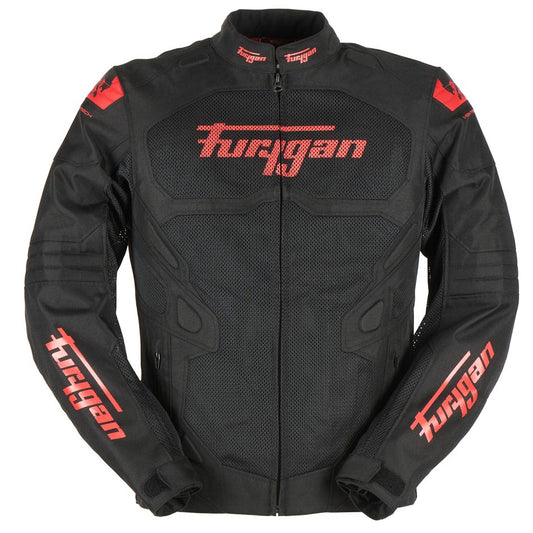 Furygan Atom Vented Jacket (Black Red) - Vox Leather