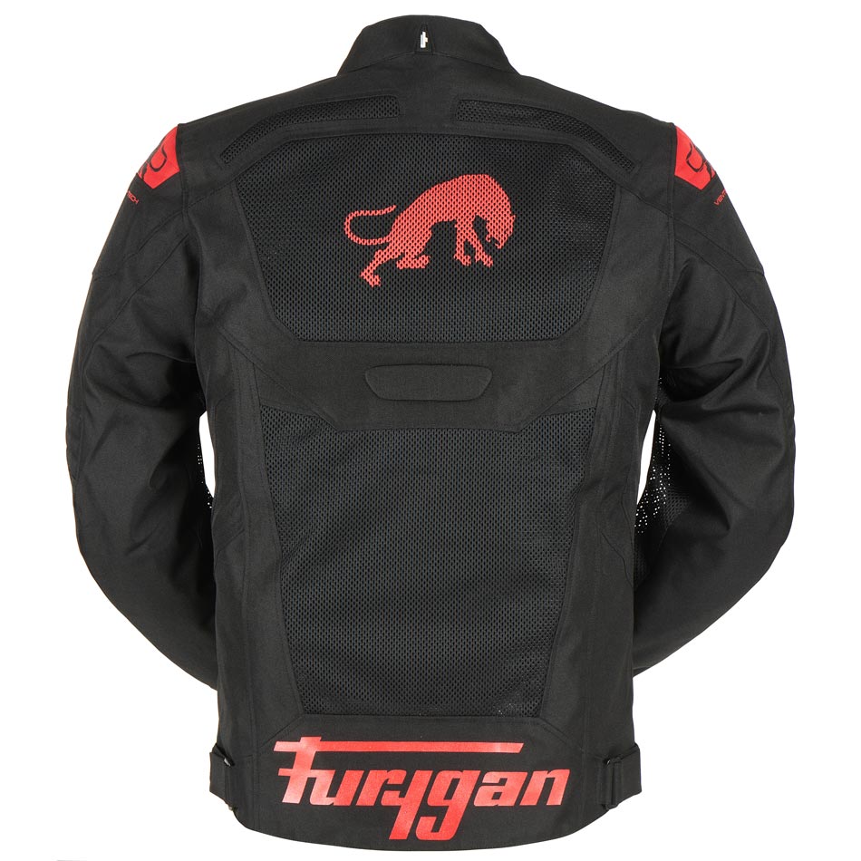 Furygan Atom Vented Jacket (Black Red) - Vox Leather
