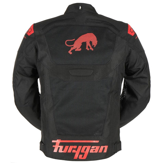 Furygan Atom Vented Jacket (Black Red) - Vox Leather