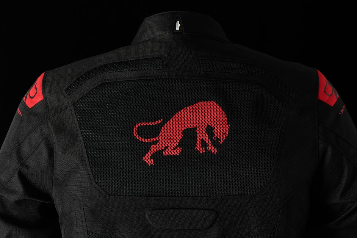 Furygan Atom Vented Jacket (Black Red) - Vox Leather