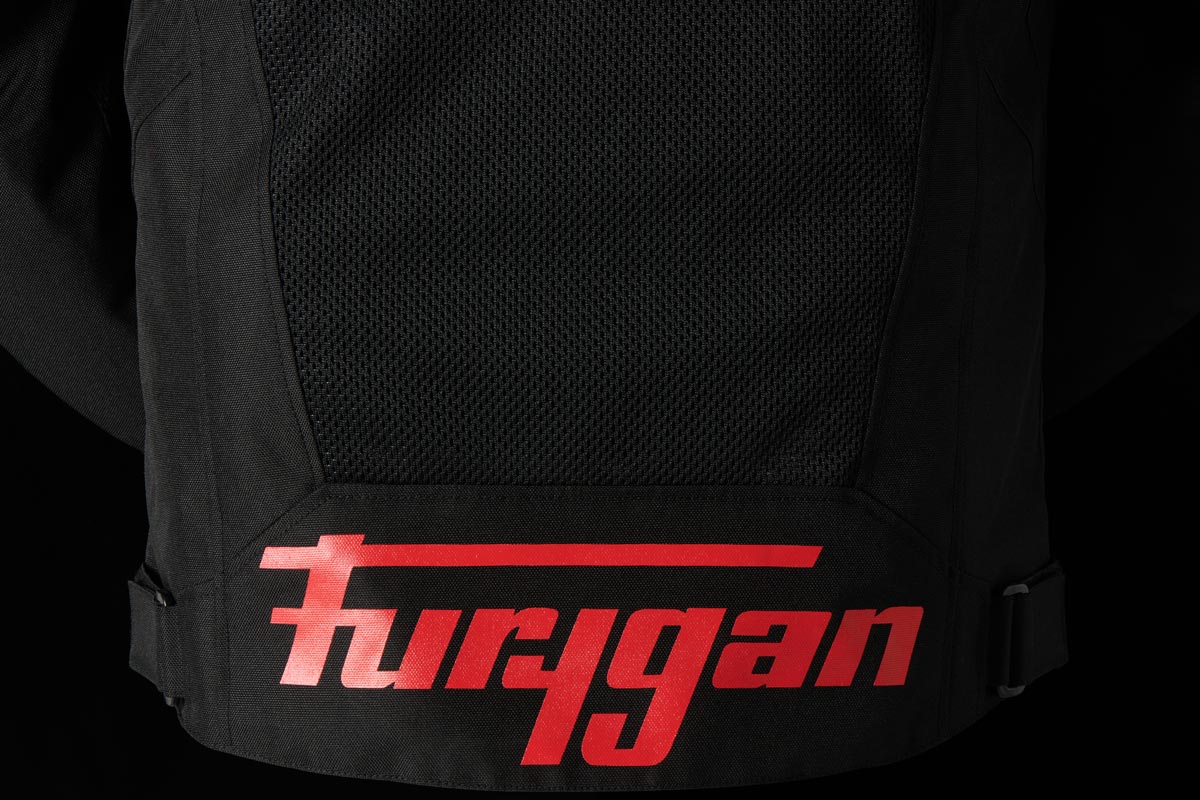 Furygan Atom Vented Jacket (Black Red) - Vox Leather