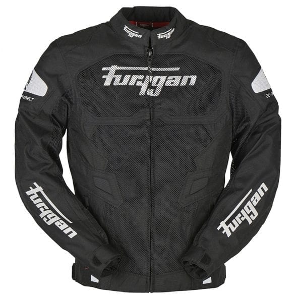 Furygan Atom Vented Jacket (Black White) - Vox Leather