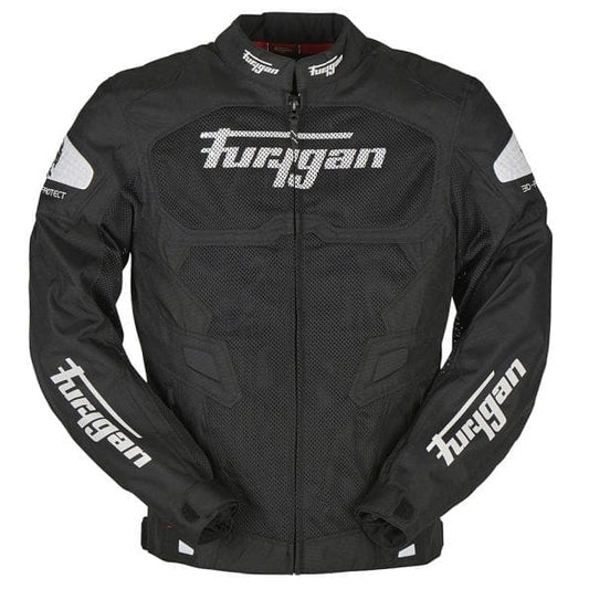 Furygan Atom Vented Jacket (Black White) - Vox Leather