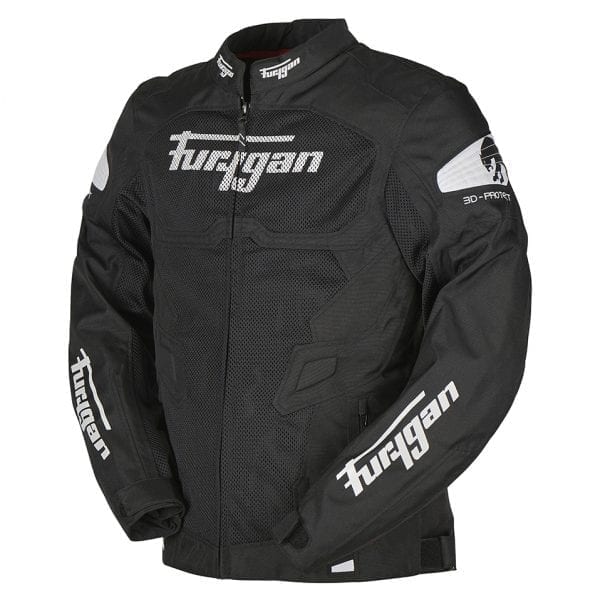 Furygan Atom Vented Jacket (Black White) - Vox Leather