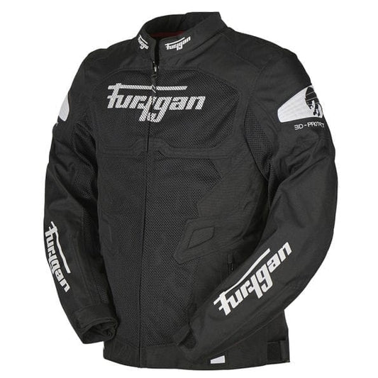 Furygan Atom Vented Jacket (Black White) - Vox Leather