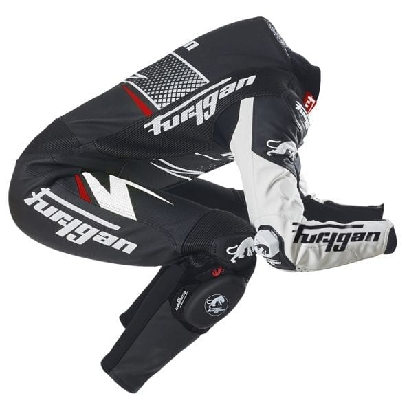 Furygan Full Ride Combination Suit (Black White Red) - Vox Leather