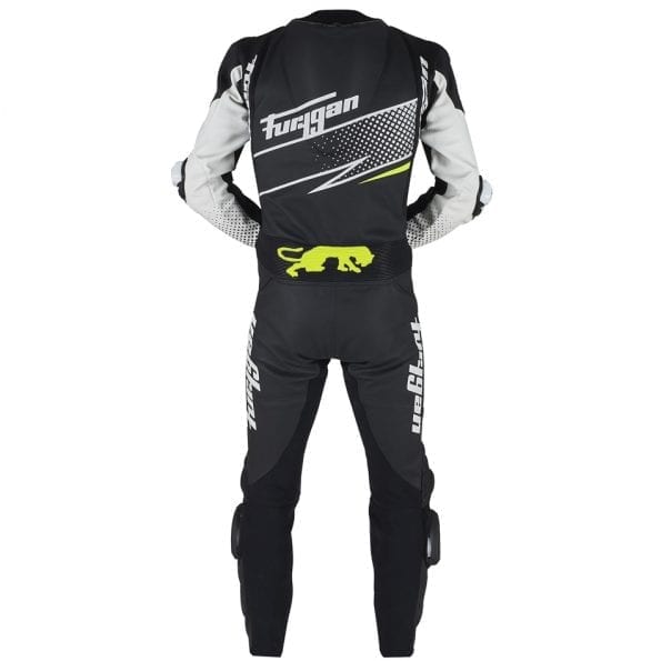 Furygan Full Ride Combination Suit (Black White Yellow) - Vox Leather