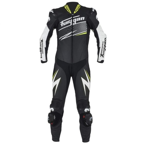 Furygan Full Ride Combination Suit (Black White Yellow) - Vox Leather