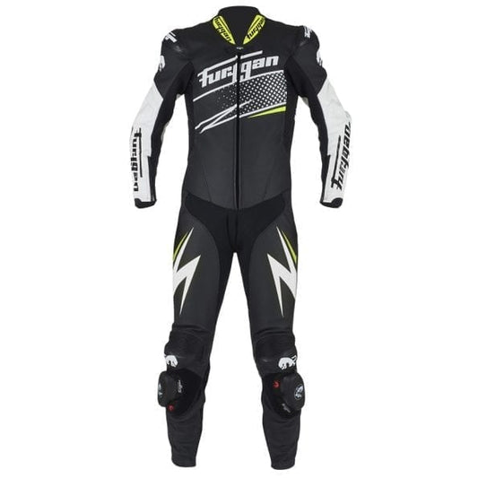 Furygan Full Ride Combination Suit (Black White Yellow) - Vox Leather