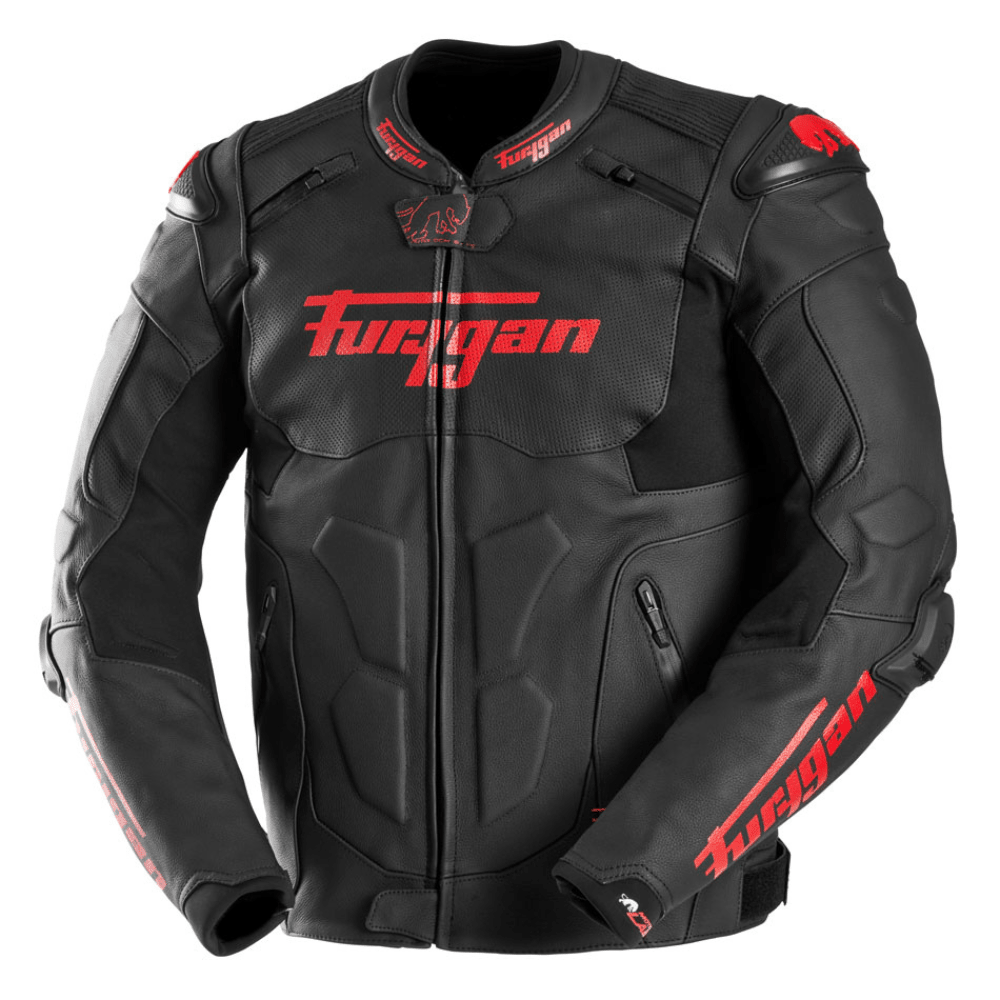 Furygan Raptor Evo 3 Leather Jacket (Black Red) - Vox Leather