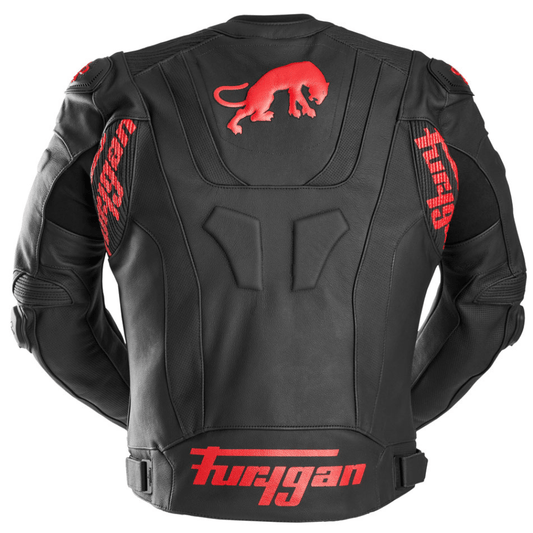 Furygan Raptor Evo 3 Leather Jacket (Black Red) - Vox Leather