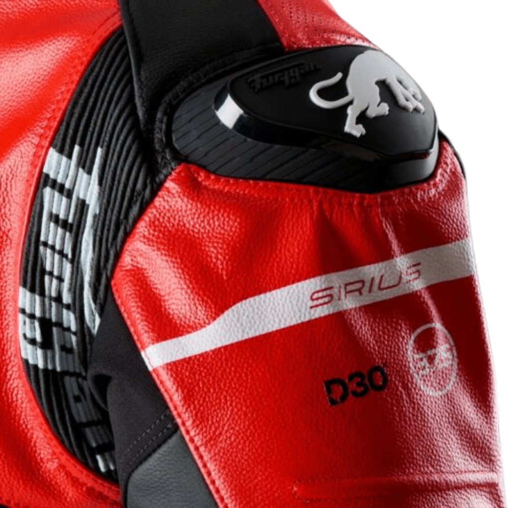 Furygan Sirius Leather Jacket (Black Red White) - Vox Leather