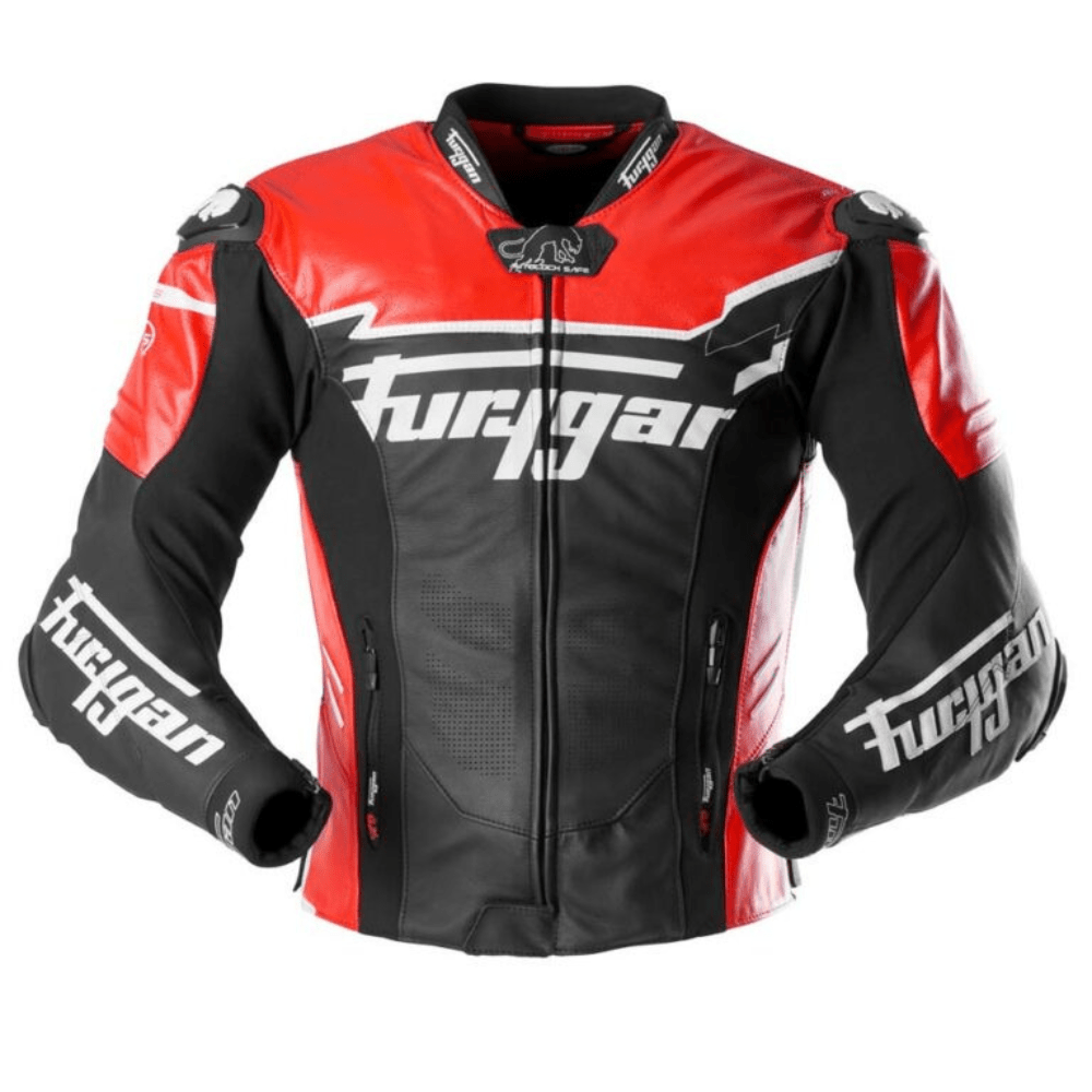 Furygan Sirius Leather Jacket (Black Red White) - Vox Leather