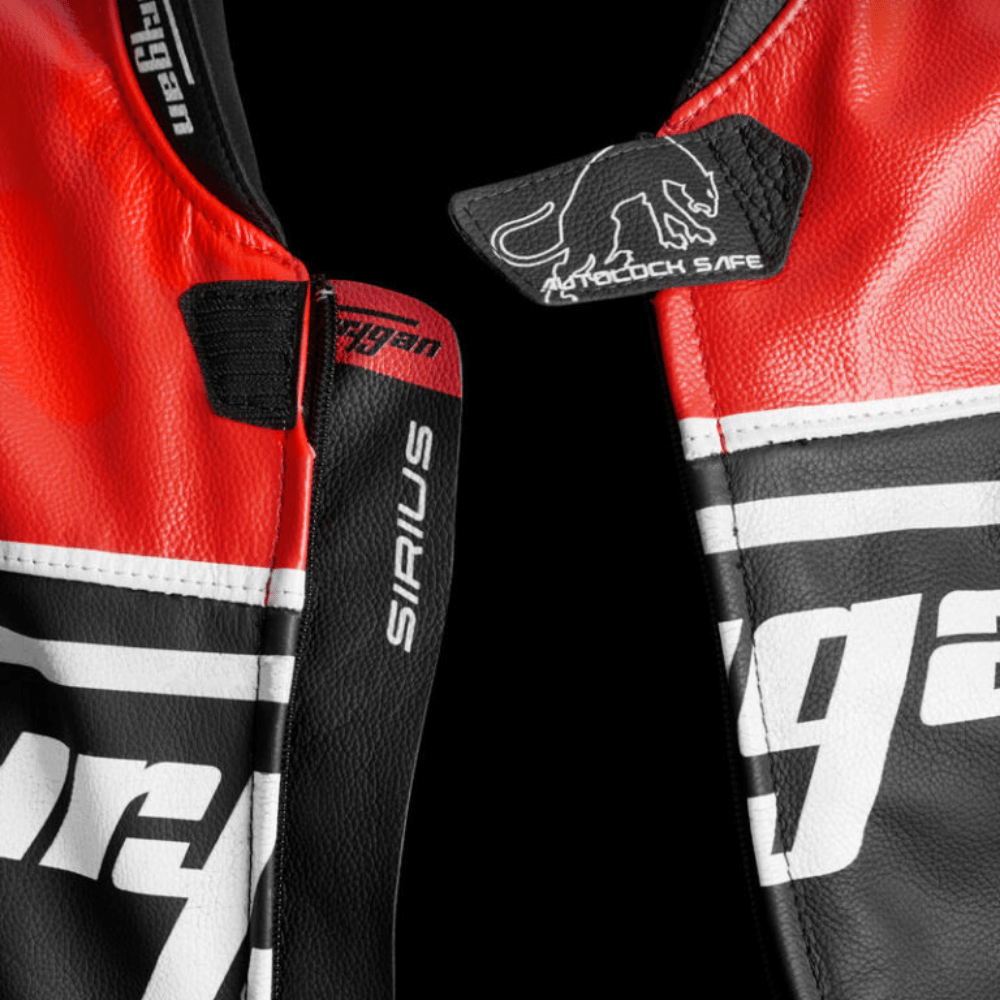 Furygan Sirius Leather Jacket (Black Red White) - Vox Leather