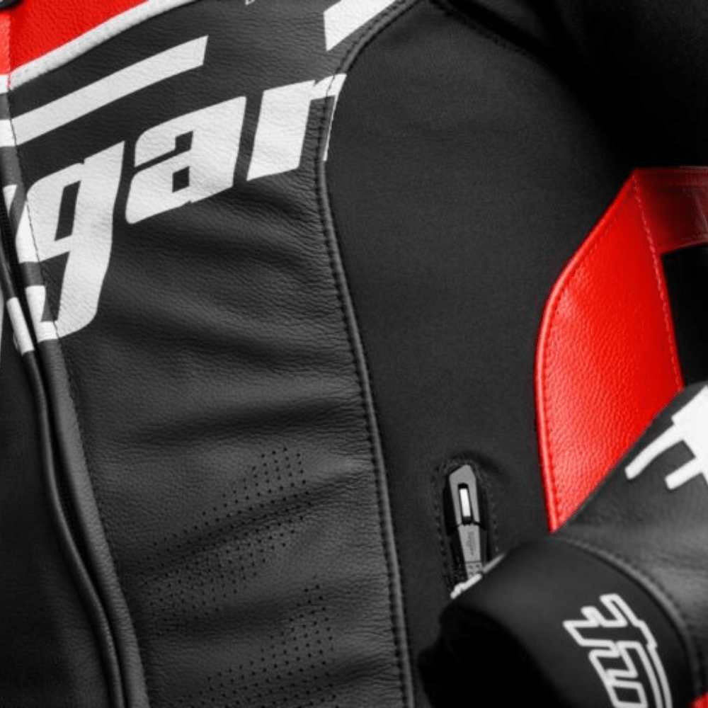 Furygan Sirius Leather Jacket (Black Red White) - Vox Leather
