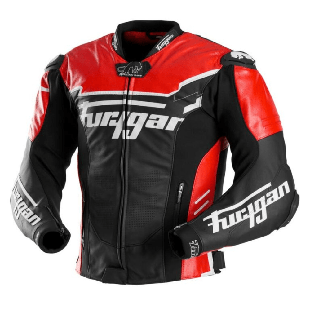 Furygan Sirius Leather Jacket (Black Red White) - Vox Leather