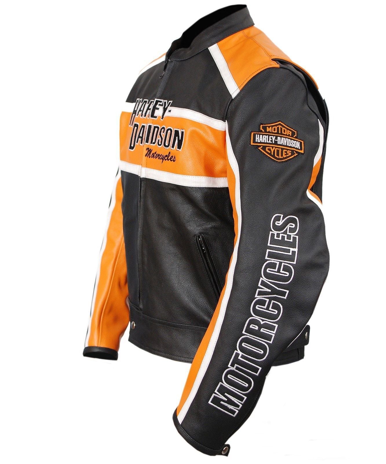 Harley Davidson Classic Cruiser Motorbike Leather Jacket - Rare Leather