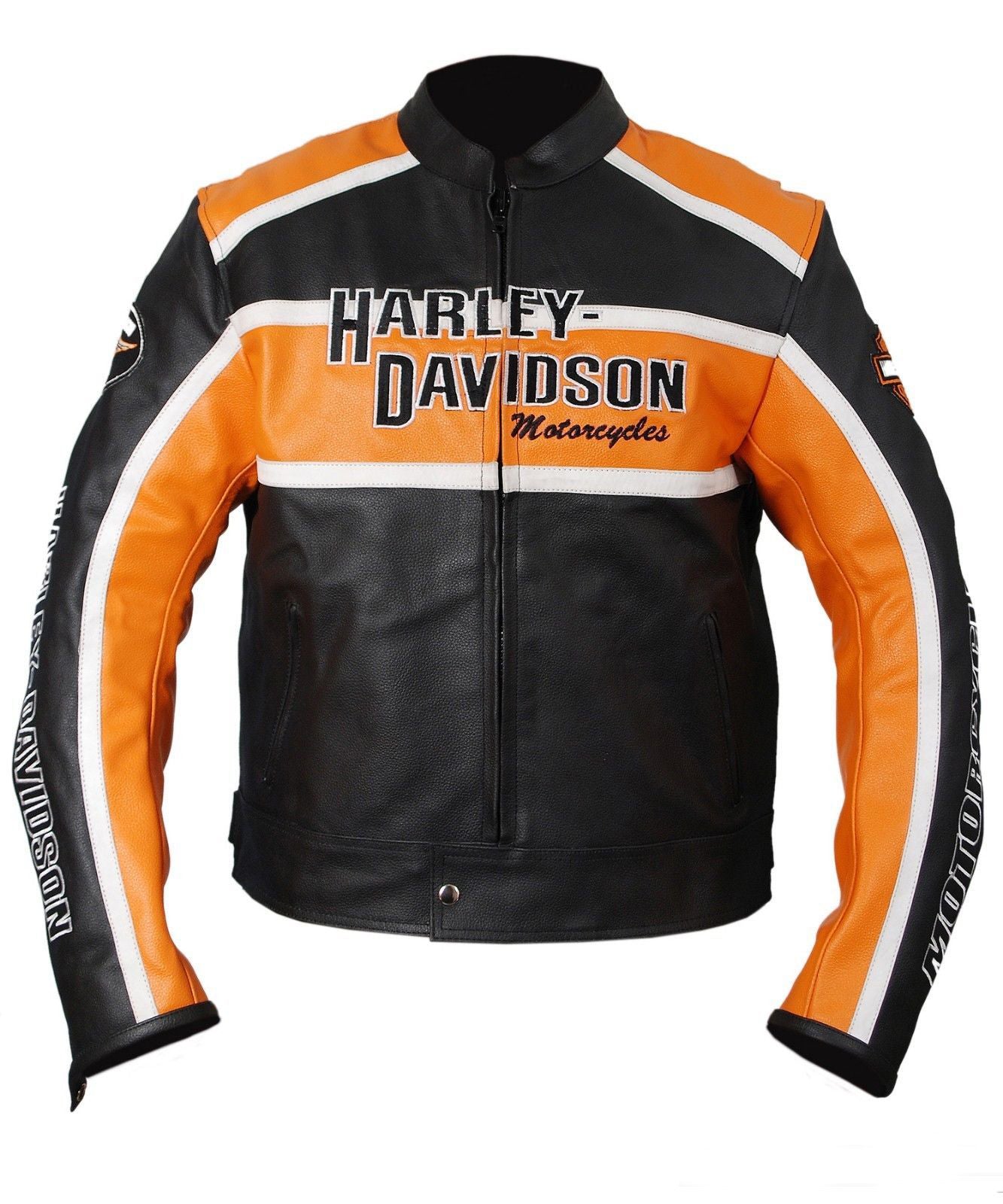 Harley Davidson Classic Cruiser Motorbike Leather Jacket - Rare Leather