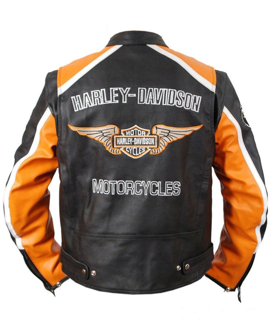 Harley Davidson Classic Cruiser Motorbike Leather Jacket - Vox Leather