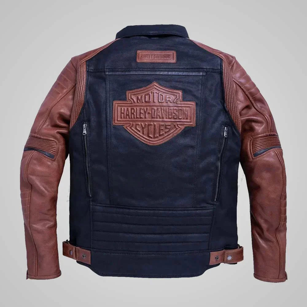 Harley Davidson Jester Armalith Denim Jacket - Rare Leather