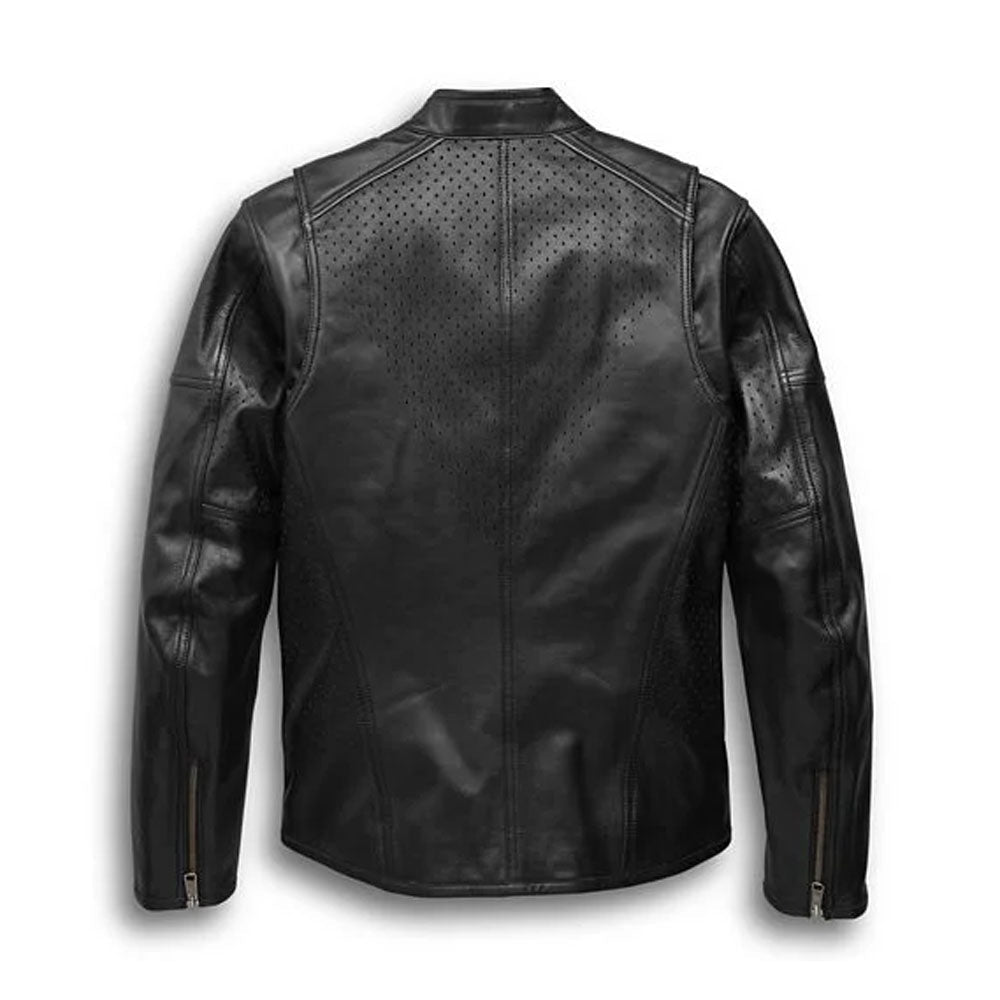Harley Davidson Men’s Llano Perforated Leather Jacket - Vox Leather