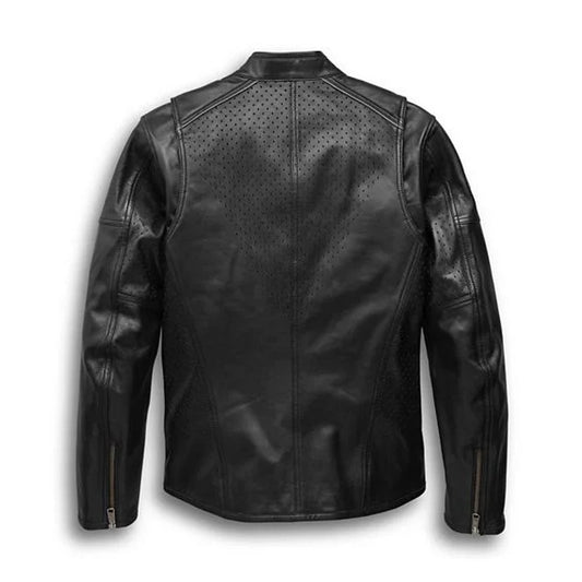 Harley Davidson Men’s Llano Perforated Leather Jacket - Vox Leather