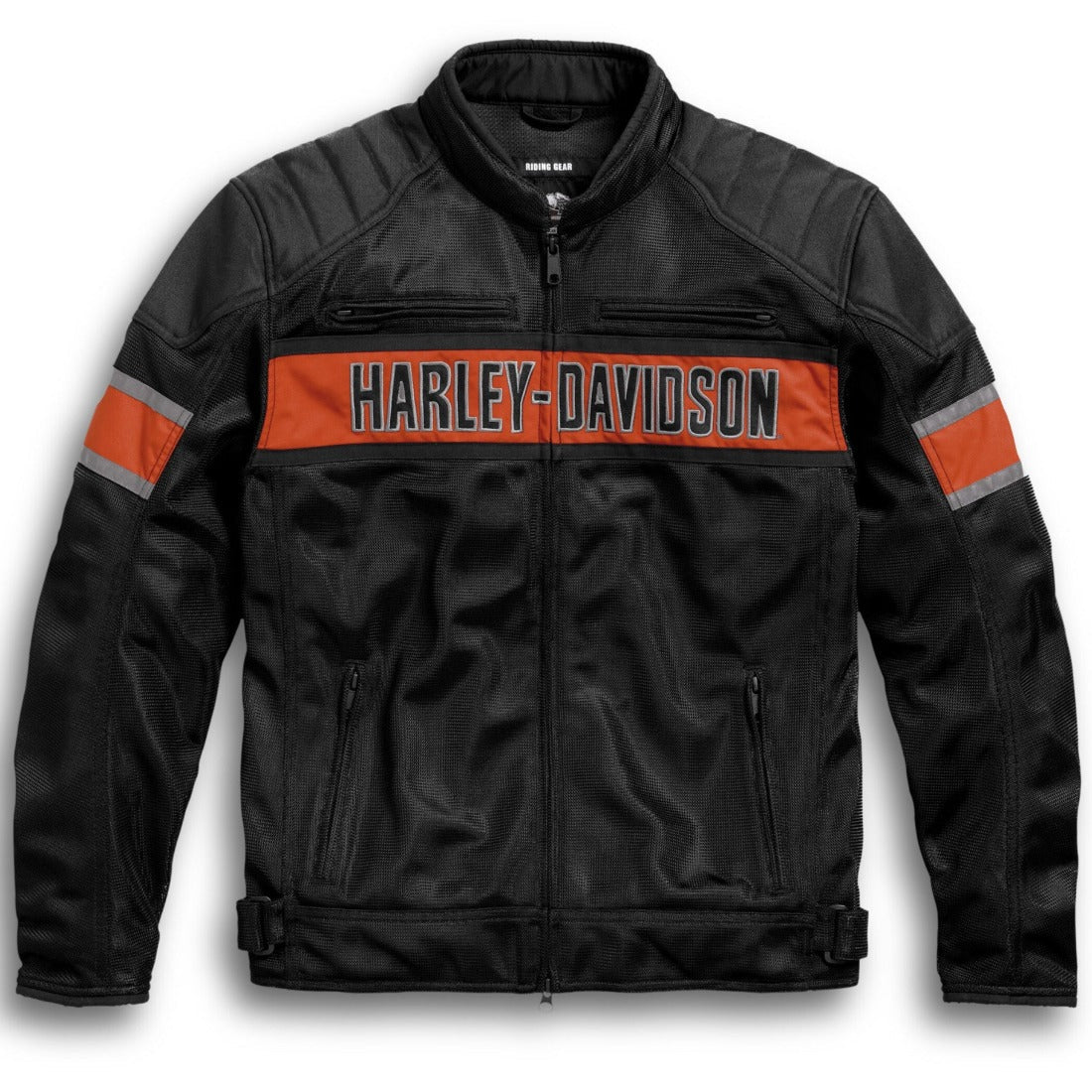 Harley-Davidson Men's Trenton Colorblocked Mesh Riding Jacket - Vox Leather
