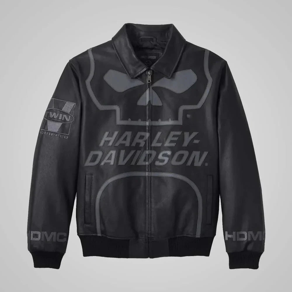 Harley Davidson New Willie G Skull Leather Master Jacket - Rare Leather