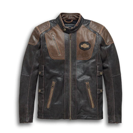 Harley Davidson Triple Vent System Trostel Leather Jacket - Vox Leather