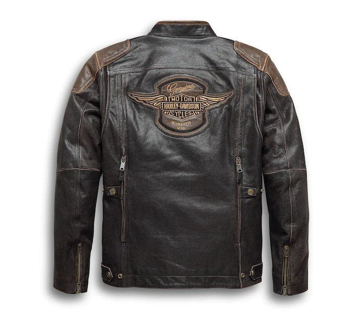 Harley Davidson Triple Vent System Trostel Leather Jacket - Vox Leather