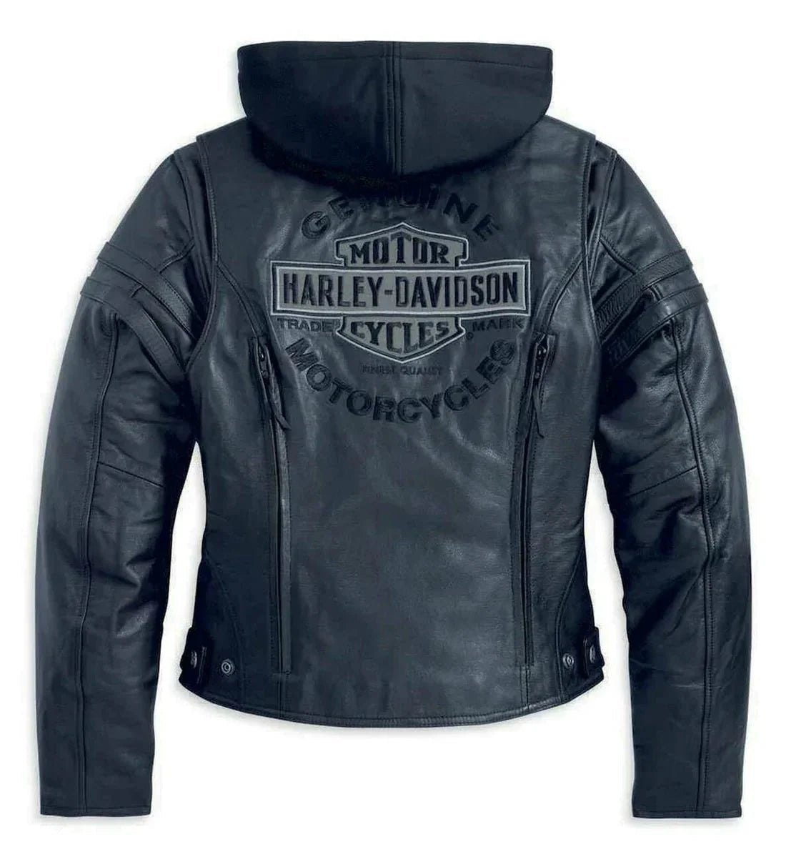 Harley-Davidson Women's Miss Enthusiast Leather Hood Jacket - Vox Leather