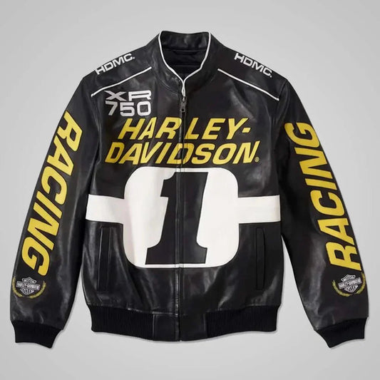 Harley Davidson XR-750 Track Racing Leather Jacket - Vox Leather