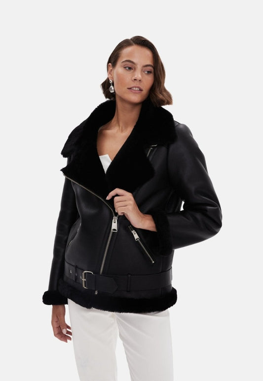 Harriet Shearling Jacket - Vox Leather