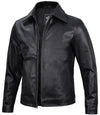 Harrington Men's Black Harrington Cowhide Leather Jacket - Rare Leather