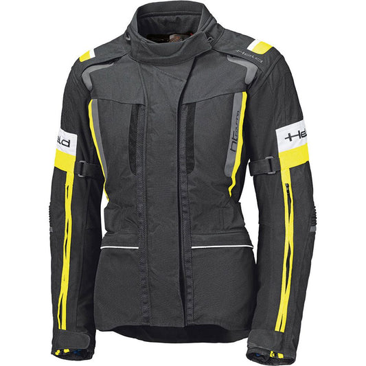Held 4-Touring 2 Ladies Textile Jacket Black / Fluo Yellow - Vox Leather
