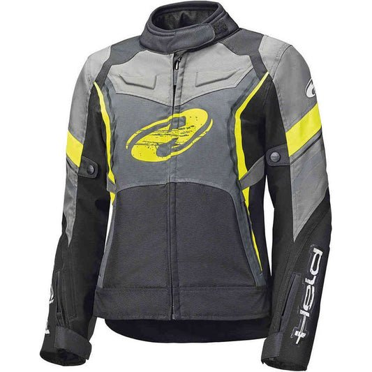 Held Baxley Top Ladies Textile Jacket Black / Fluo Yellow - Vox Leather