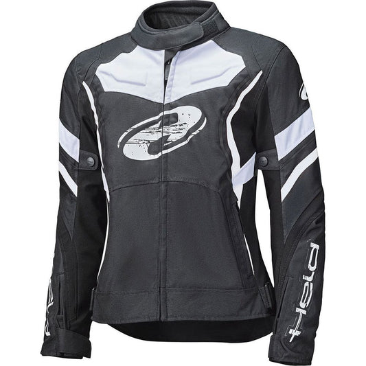 Held Baxley Top Ladies Textile Jacket Black / White - Vox Leather