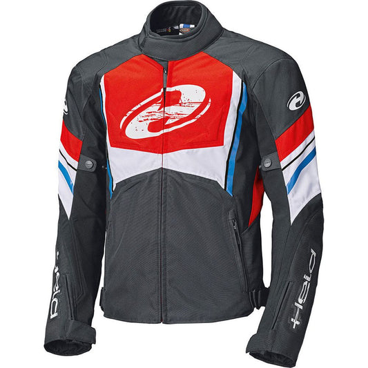 Held Baxley Top Textile Jacket Black / Red / Blue - Vox Leather