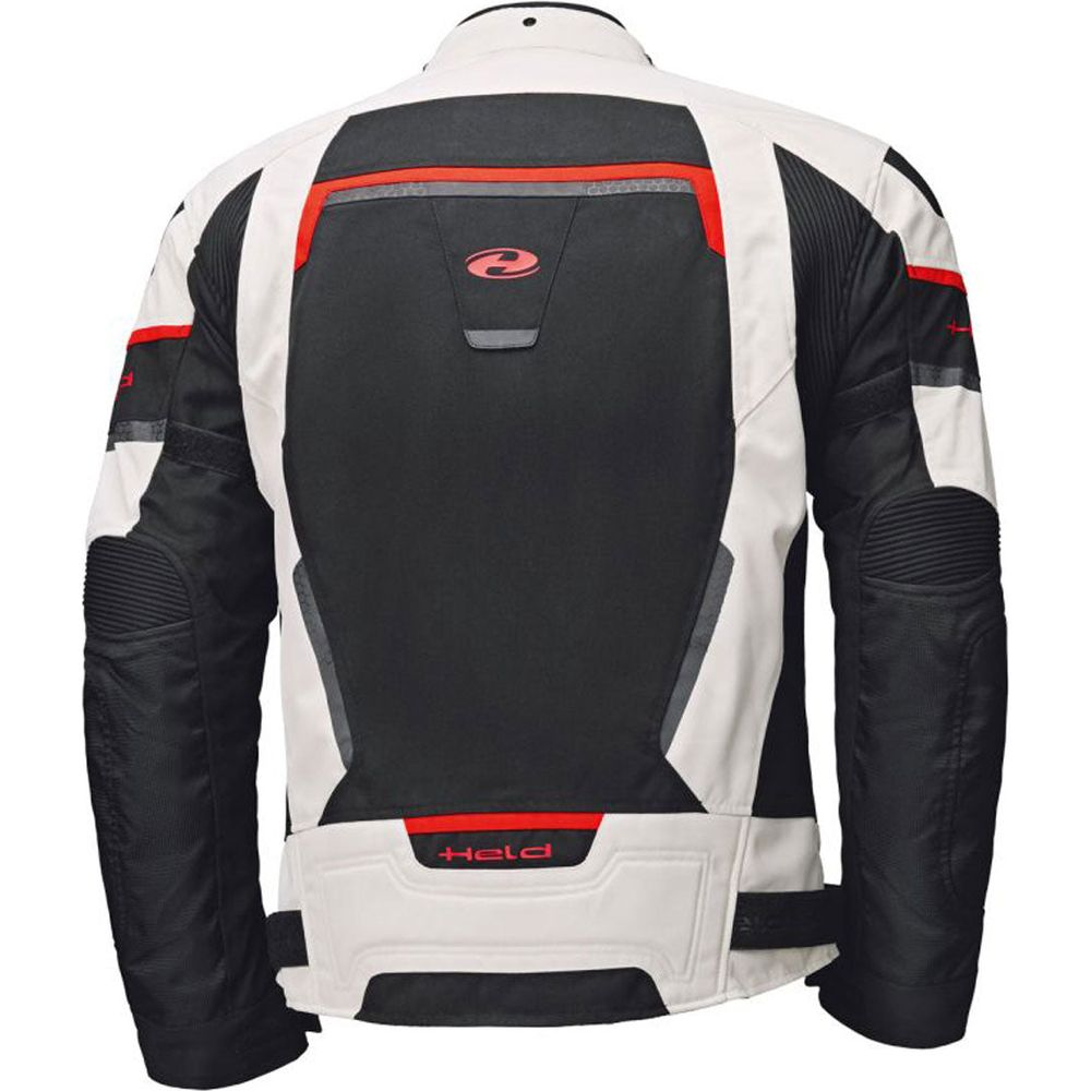 Held Manzano Top Textile Jacket Grey / Red - Vox Leather