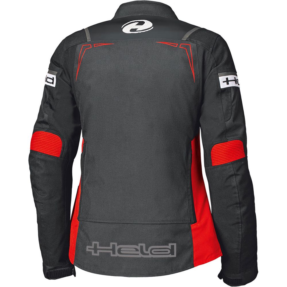 Held Savona Top Ladies Textile Jacket Black / Red - Vox Leather