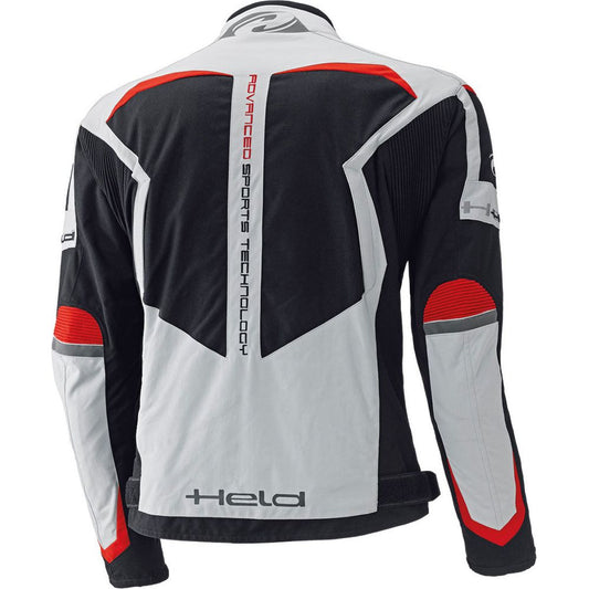 Held Zelda Textile Jacket Grey / Red - Vox Leather