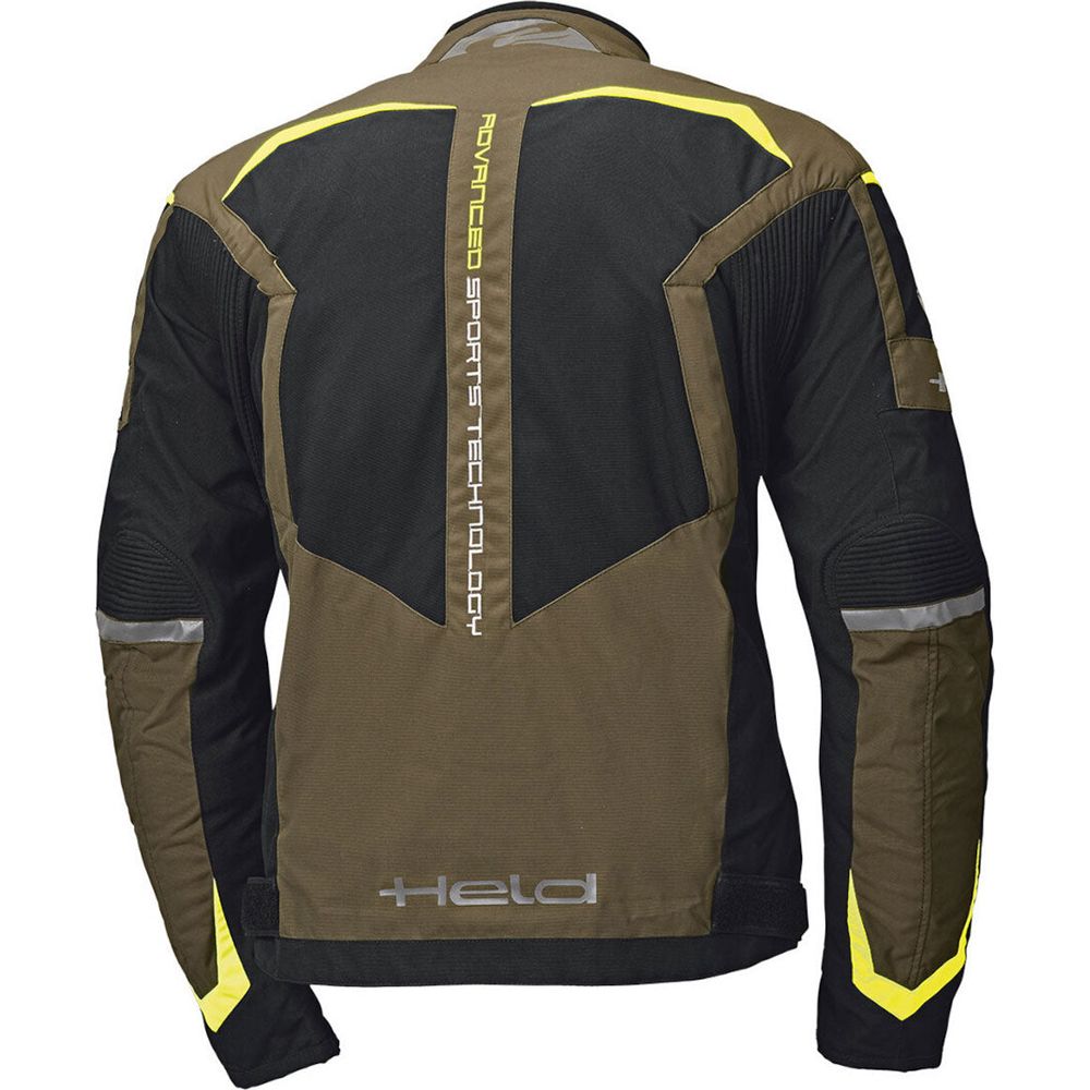 Held Zelda Textile Jacket Military Green / Fluo Yellow - Vox Leather