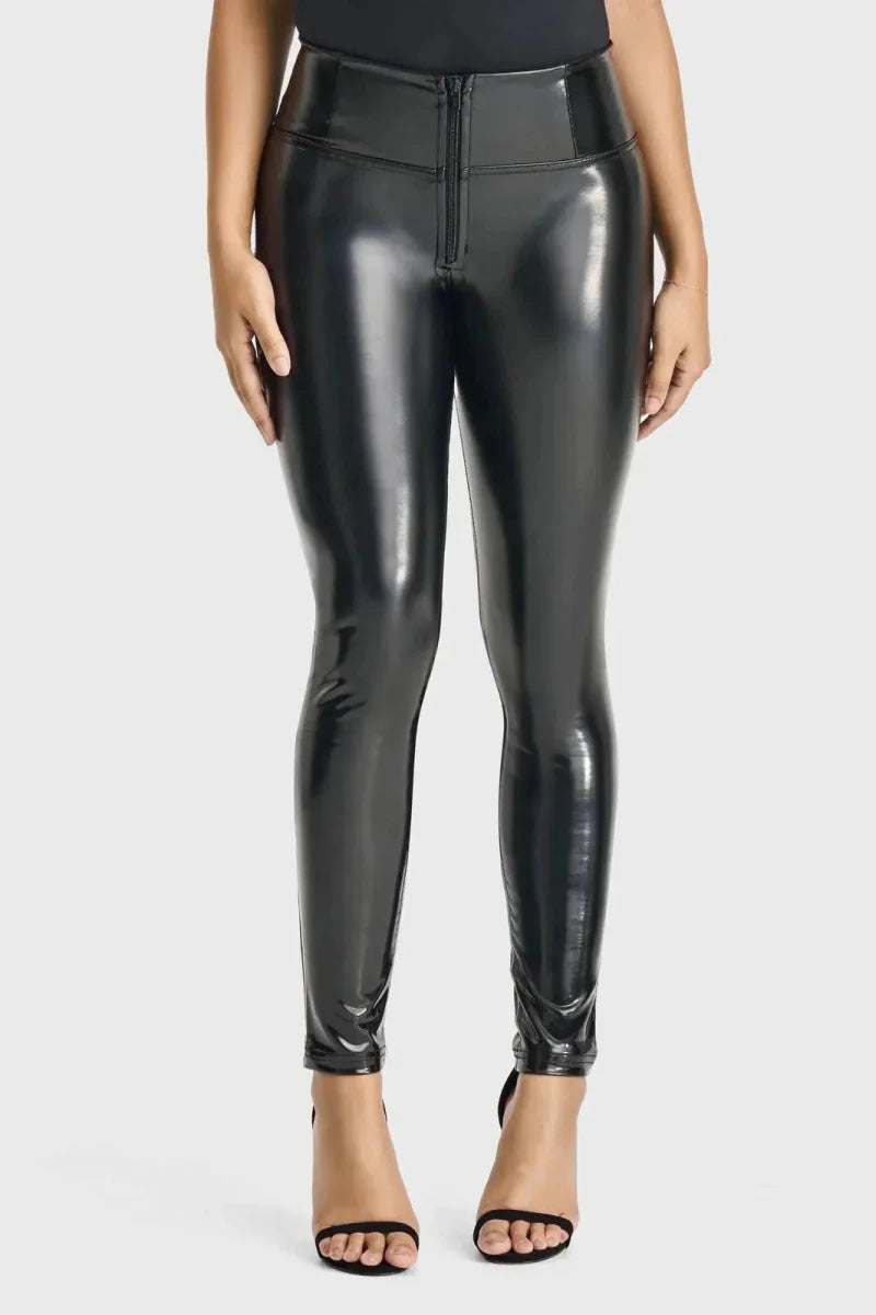 High Waisted - Full Length - Black - Vox Leather