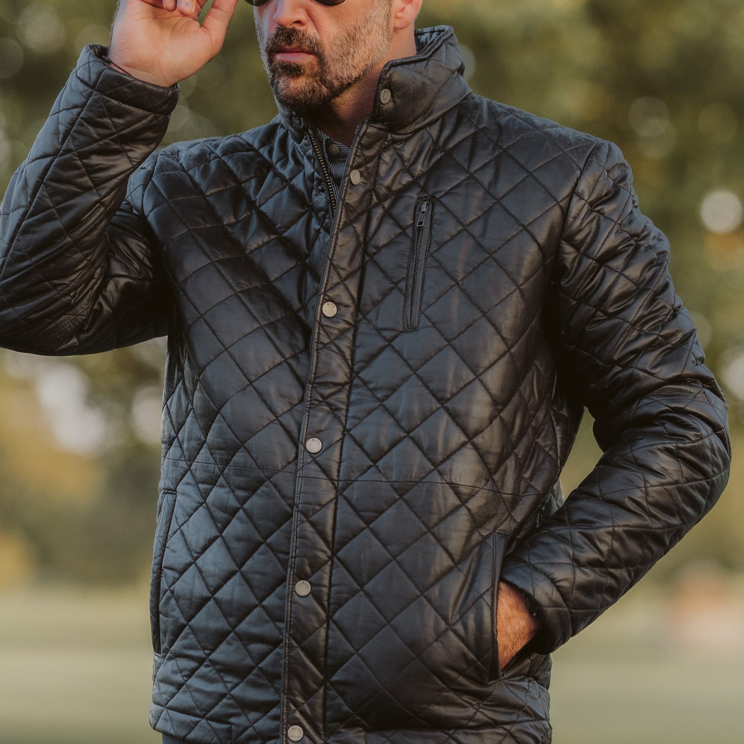 Highlands Quilted Leather Jacket - Rare Leather