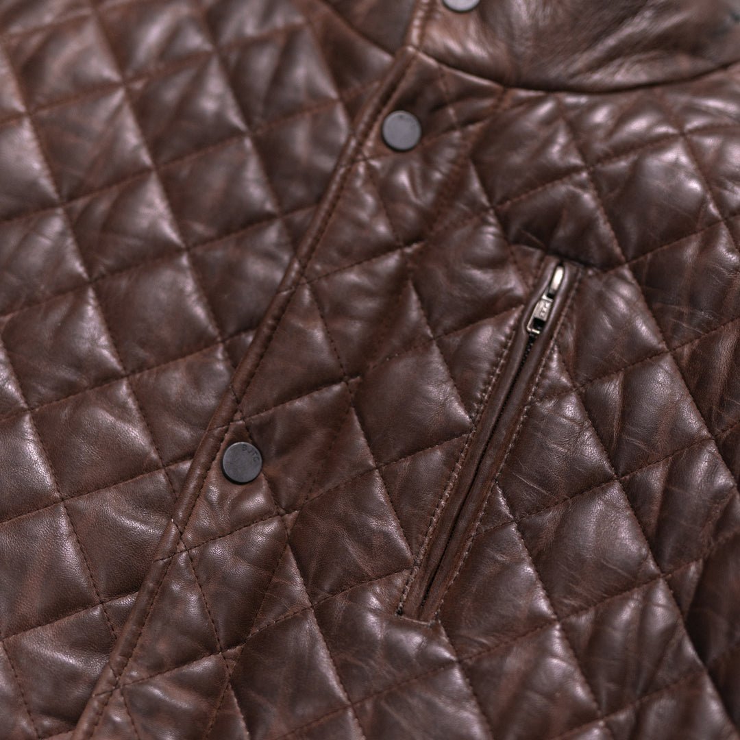 Highlands Quilted Leather Jacket - Vox Leather
