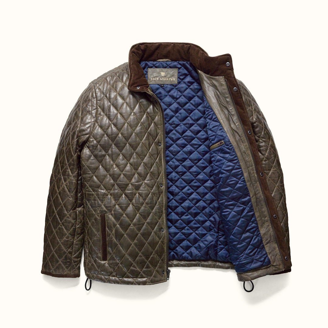 Highlands Quilted Leather Jacket - Vox Leather