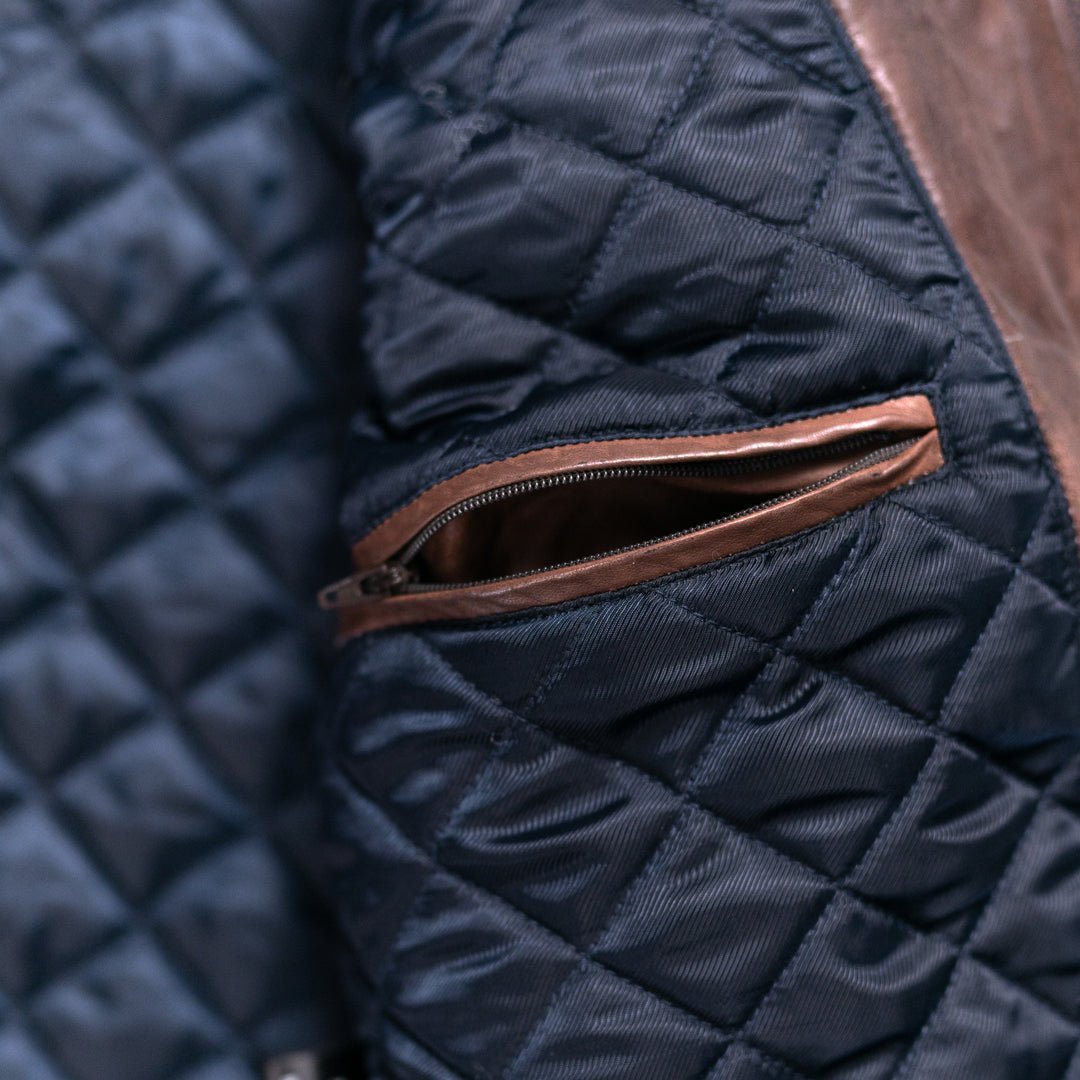 Highlands Quilted Leather Jacket - Vox Leather